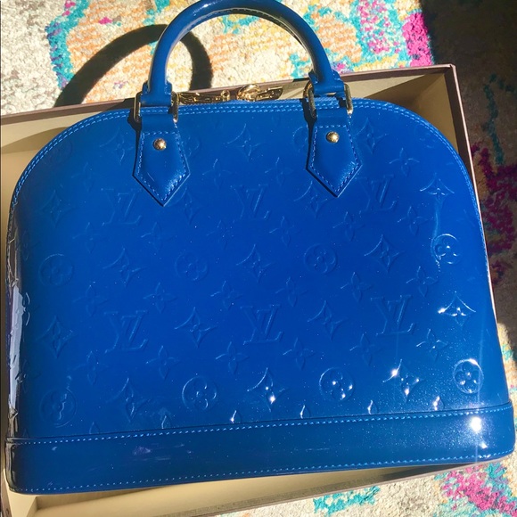 LOUIS VUITTON MONOGRAM VERNIS ALMA PM HANDBAG 👜 - Picture 2 of 13